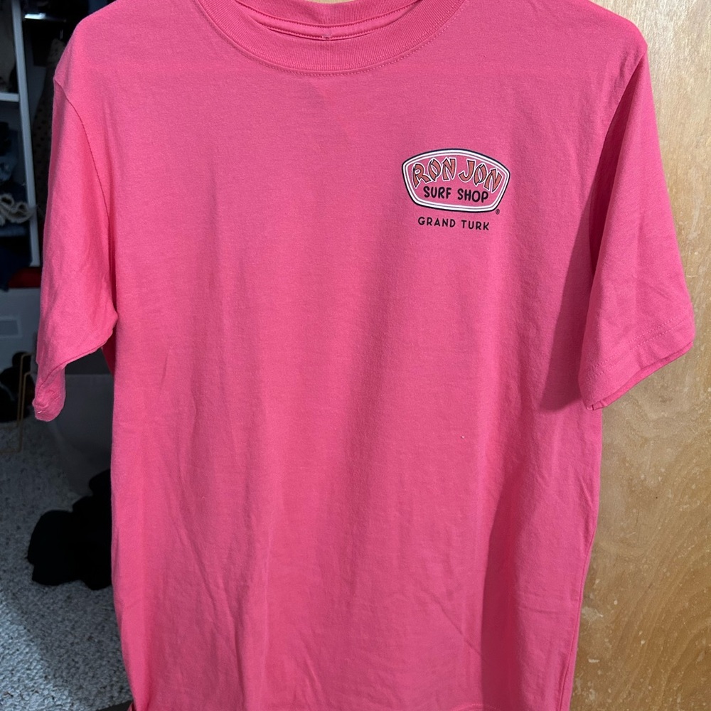 Ron Jon Surf Shop Watermelon Pink Short Sleeve Tee from Grand Turk